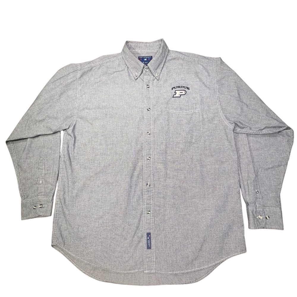Port Authority on tour Purdue Boilermakers Button Down Shirt Mens XL vintage‎ - Picture 2 of 9